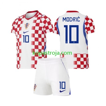 Billiga Fotbollströjor Kroatien Luka Modrić 10 Barn Hemma tröja WM 2026 Kortärmad